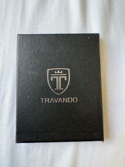 TRAVANDO CARBON Money Clip Wallet with AirTag Pocket