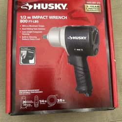 Husky 1/2 Inch Impact Wrench 800lbs Torque