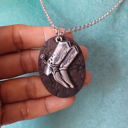 Cowboy Boots Pendant Necklace Set 