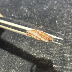 14k Rose Gold Garnet And Diamond Ring