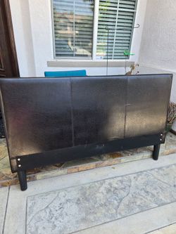 Queen size faux leather headboard