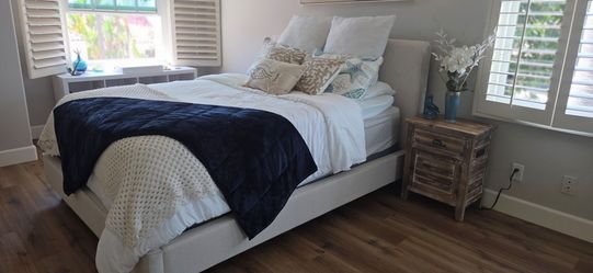 Queen Bed frame Mattress and Box Spring