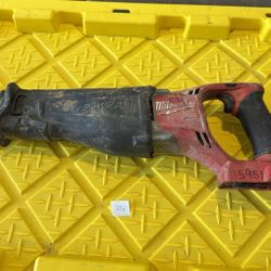 Used Milwaukee 2720-20 M18 FUEL Sawzall Reciprocating Saw Cordless TOOL ONLY 356