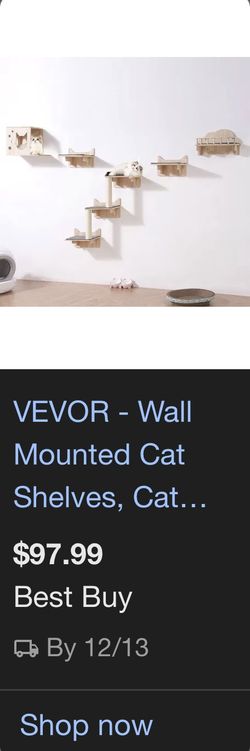 VEVOR - Wall Mounted Cat Shelves, Cat...