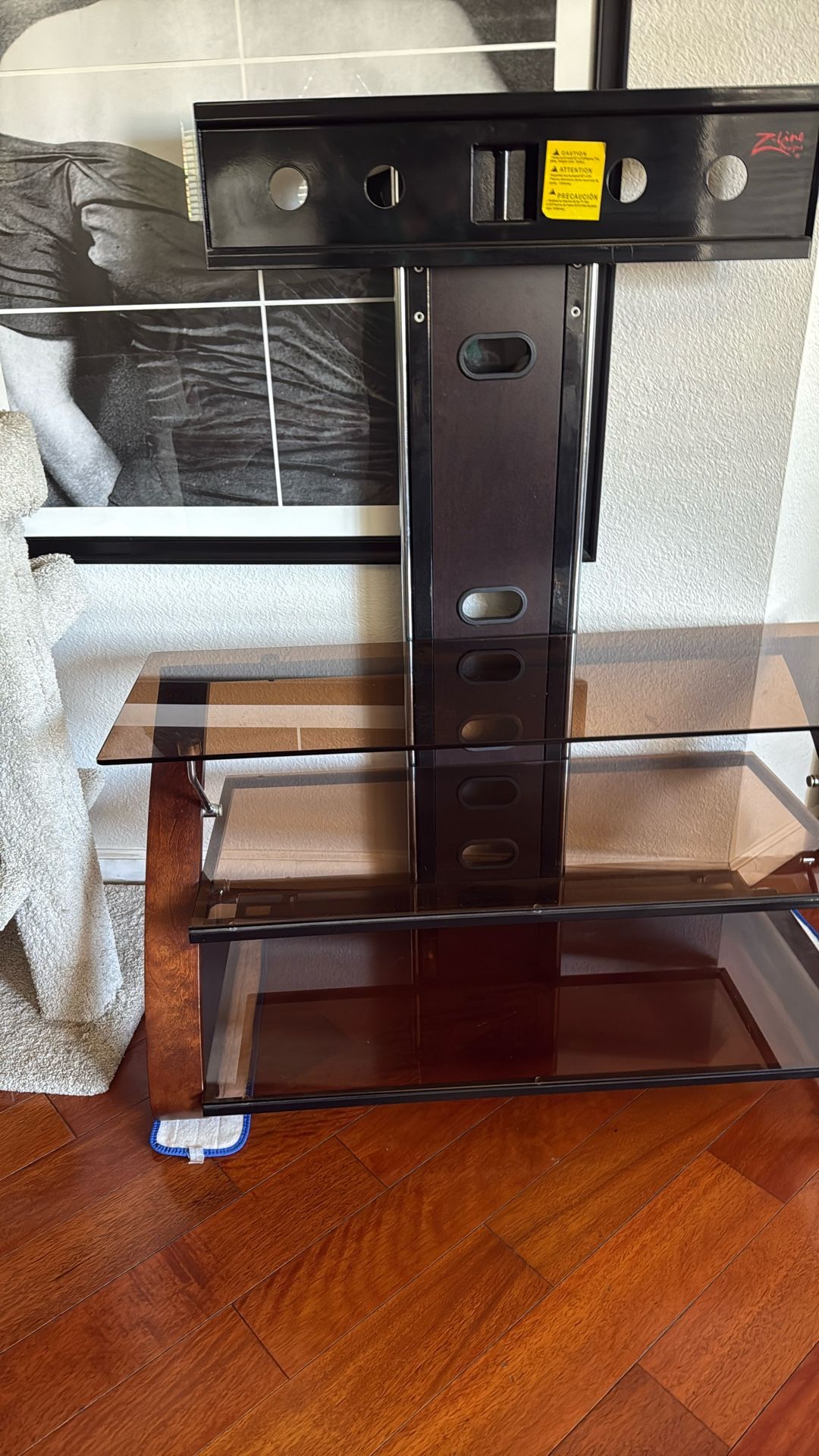 Panel Tv Stand With Shelves