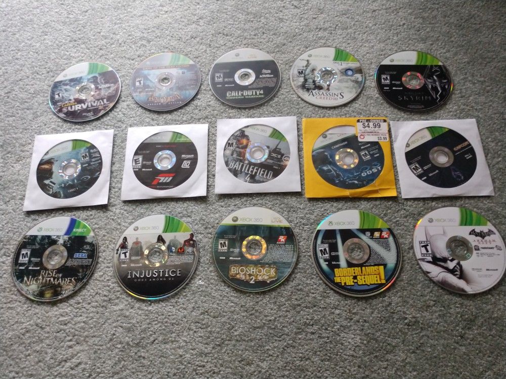 Xbox 360 Game discs lot #1