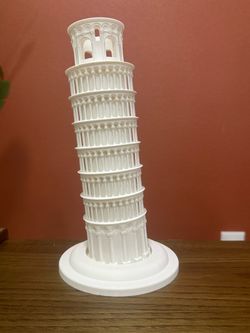 Leaning tower of pisa 3d printed 25 centimeters