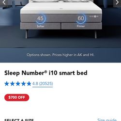 Sleep Number i10 Smart Adjustable Bed Frame...NO MATTRESS INLCUDED