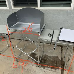 Camping Kitchen Table, Folding Table,Outdoor Cooking Table(sell As-is)
