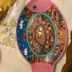Hand Painted Mexican Plate