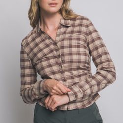 Fitted Button-up Plaid Shirt (6-Pack)