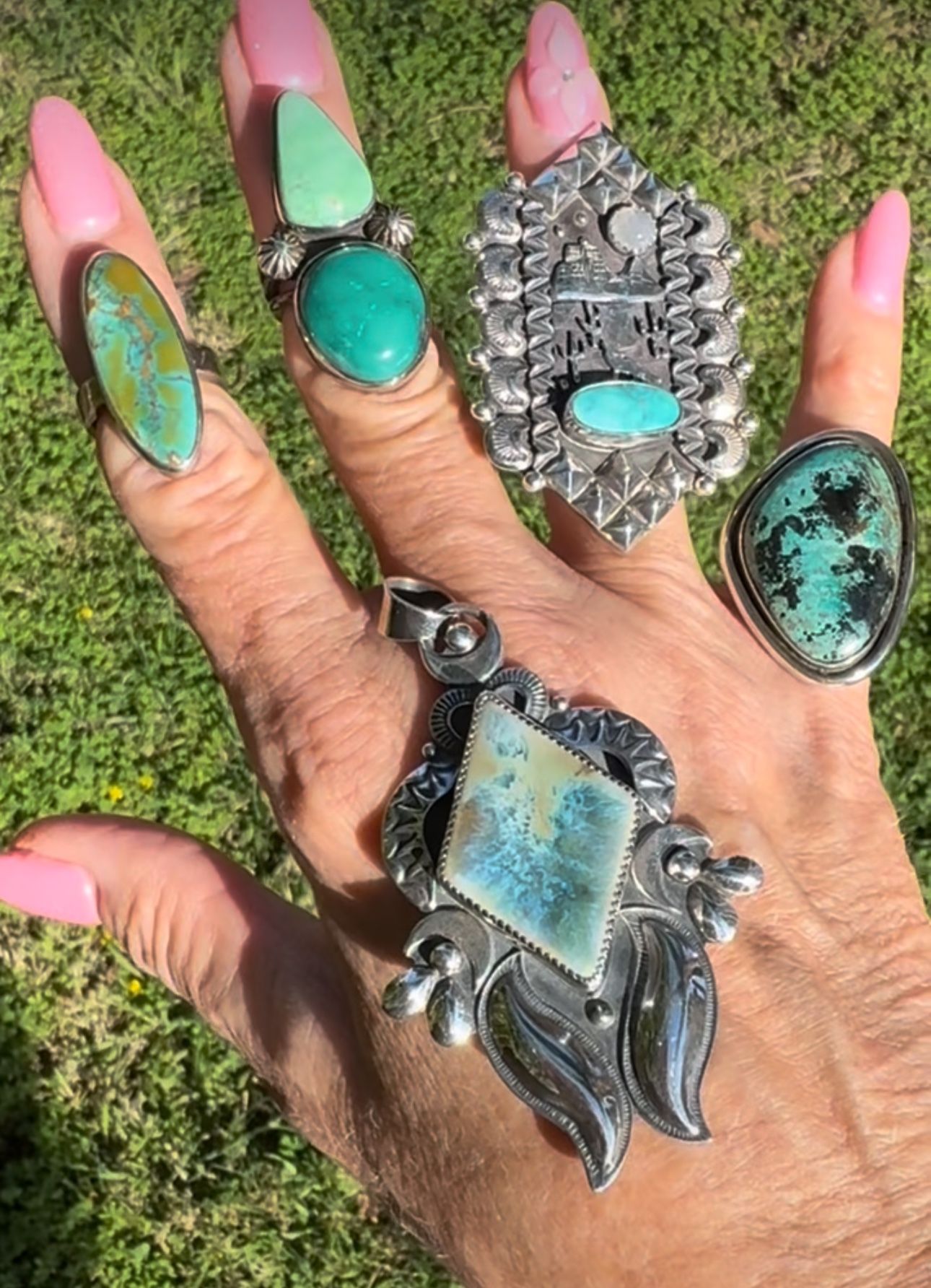 Sterling Turquoise Rings Available