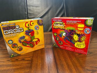 Two sets of STEM toys to teach gears
