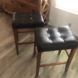 Leather Countertop Bar Stools