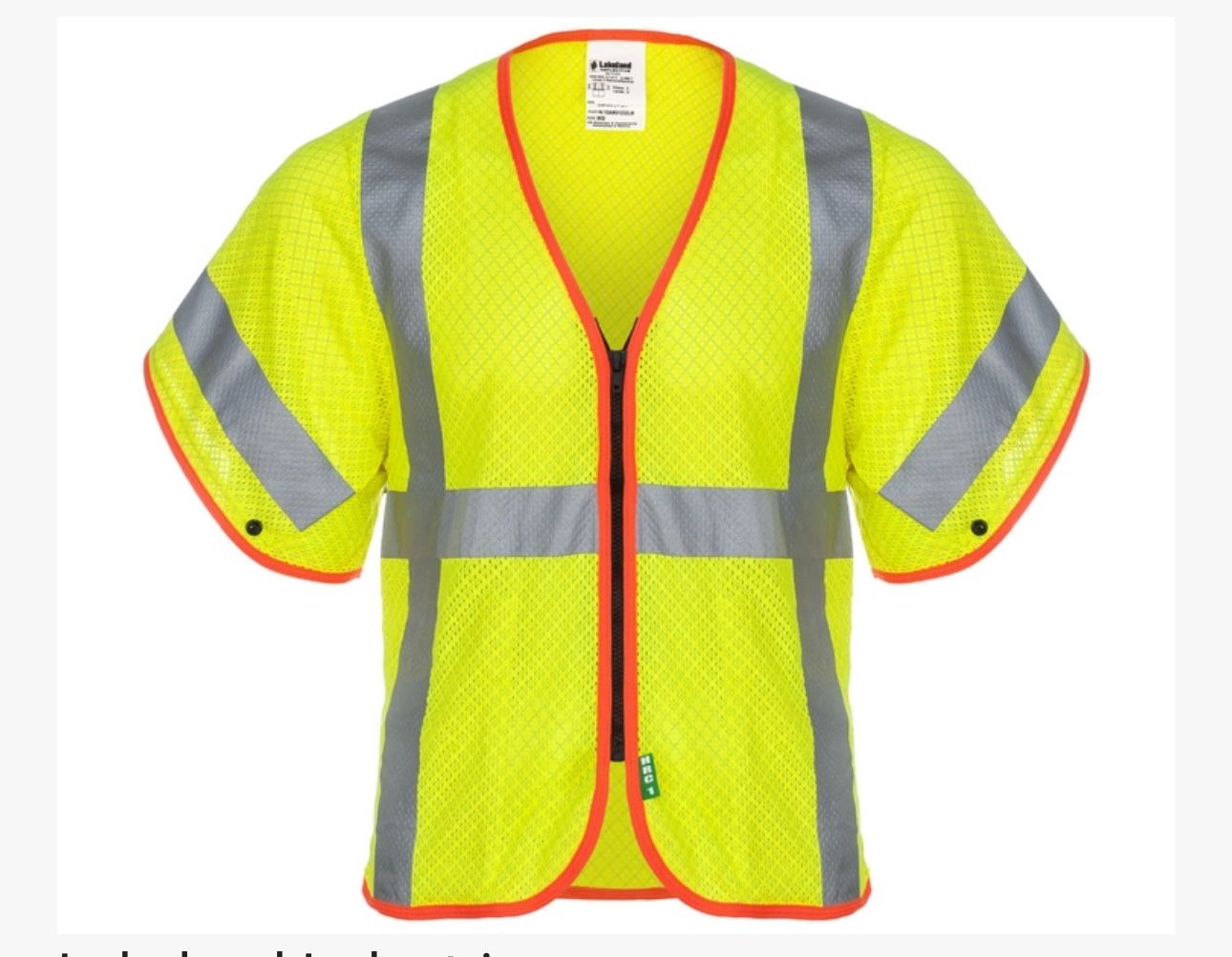 Lakeland V10AM0123ZL FR/AR Static Dissipative Hi-Vis Vest