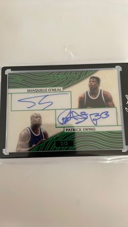 Leaf Ultimate Sports Shaq & Ewing Dual Auto 3/3