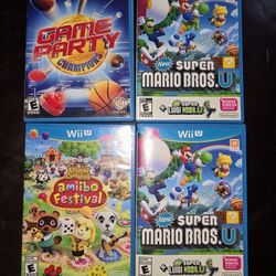 Lot 4 Wii U Games Cash Firm All