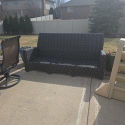 Baran Ash Outdoor Wicker Sofa – Commercial Grade Frame (No Cushions)