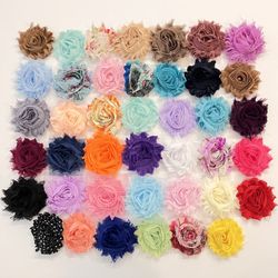 Shabby Chic Flower, Baby Headband, Fabric Baby Headband 