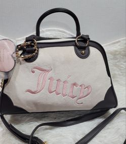 Juicy Couture アーバン ヘリテージ ベロア ボーラー サッチェル Juicy Couture Angel Urban Heritage Bowler Bag Viral Velour Style