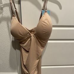 Spanx Shaping Plunge Low Back Bodysuit Mid thigh 