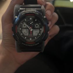 G-Shock Black With Red Accent 
