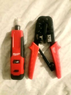 Milwaukee Impact Punchdown Tool & Ratcheting Modular Crimper