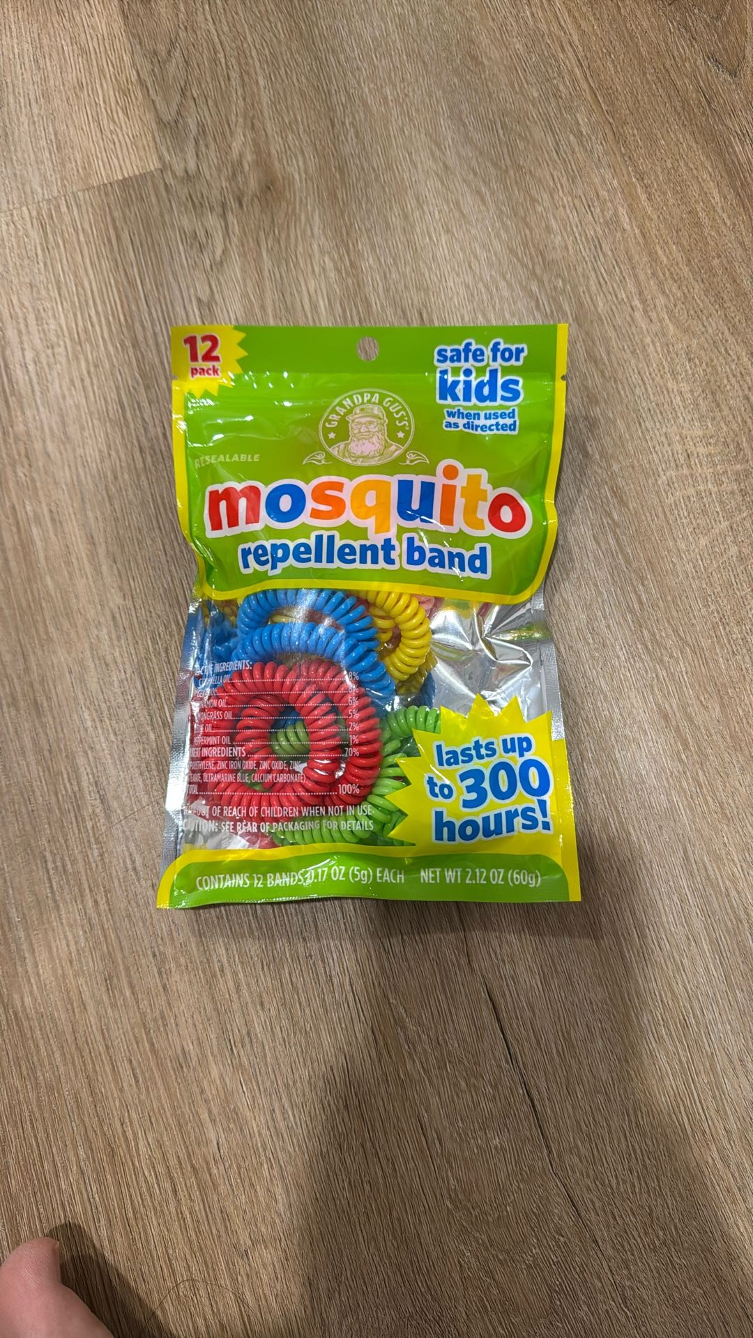Granpa Gus’s Mosquito Repellent Band - 12 Pack