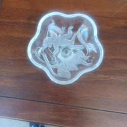 Antique Glass  Candy Dish