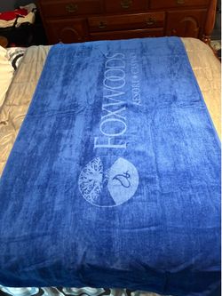 New Blue Foxwoods beach towel 64 x 32