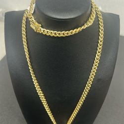 Cuban Chain/ Cross Charm 