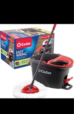 O-Cedar EasyWring Microfiber Spin Mop & Bucket Set