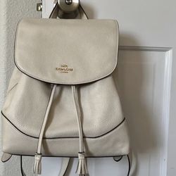 White coach backpack