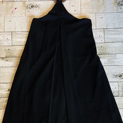 ABS Black Halter Dress XS