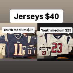 Youth Medium NFL Jerseys Both For $30