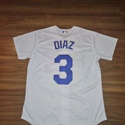 Dodgers Mens Diaz White Jerseys $50ea Firm S M L Xl 2x 3x