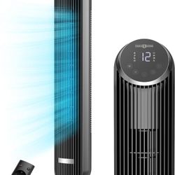 PARIS RHÔNE Tower Fan, 42” Bladeless Fan with Remote, 