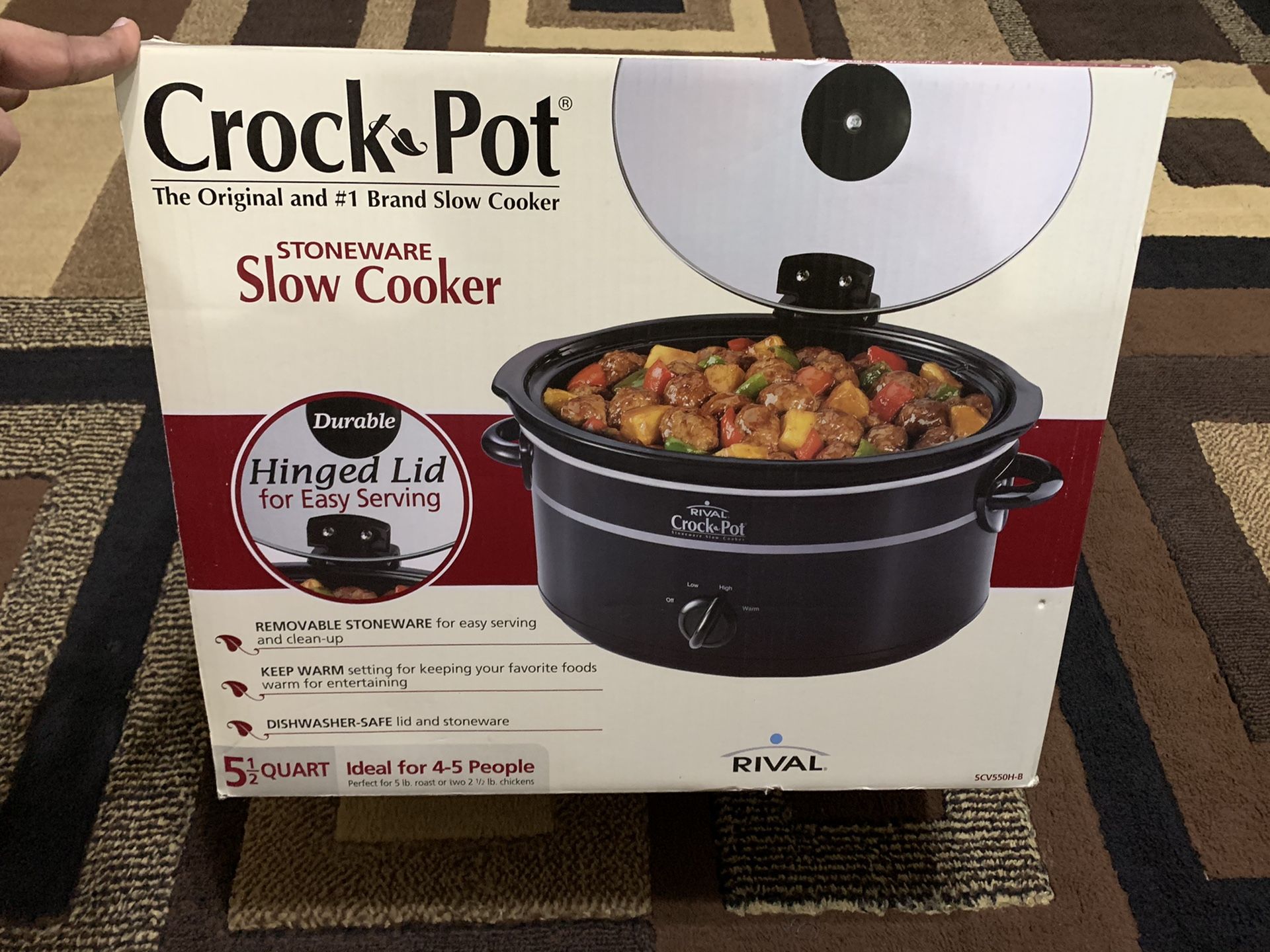 Brand new Crock Pot from RIval 5.5 Quart
