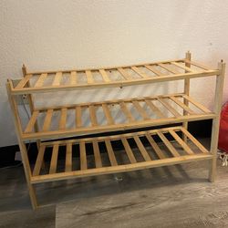 bamboo shoe shelf 