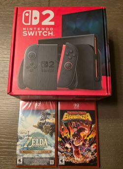 Nintendo Switch 2 Console Bundle with Zelda Tears and Donkey Kong Bonanza