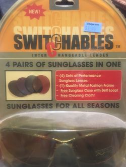 New sunglasses with exchangeable lenses