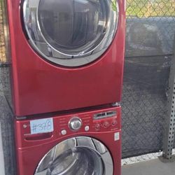 Red Lg Washer And Dryer 