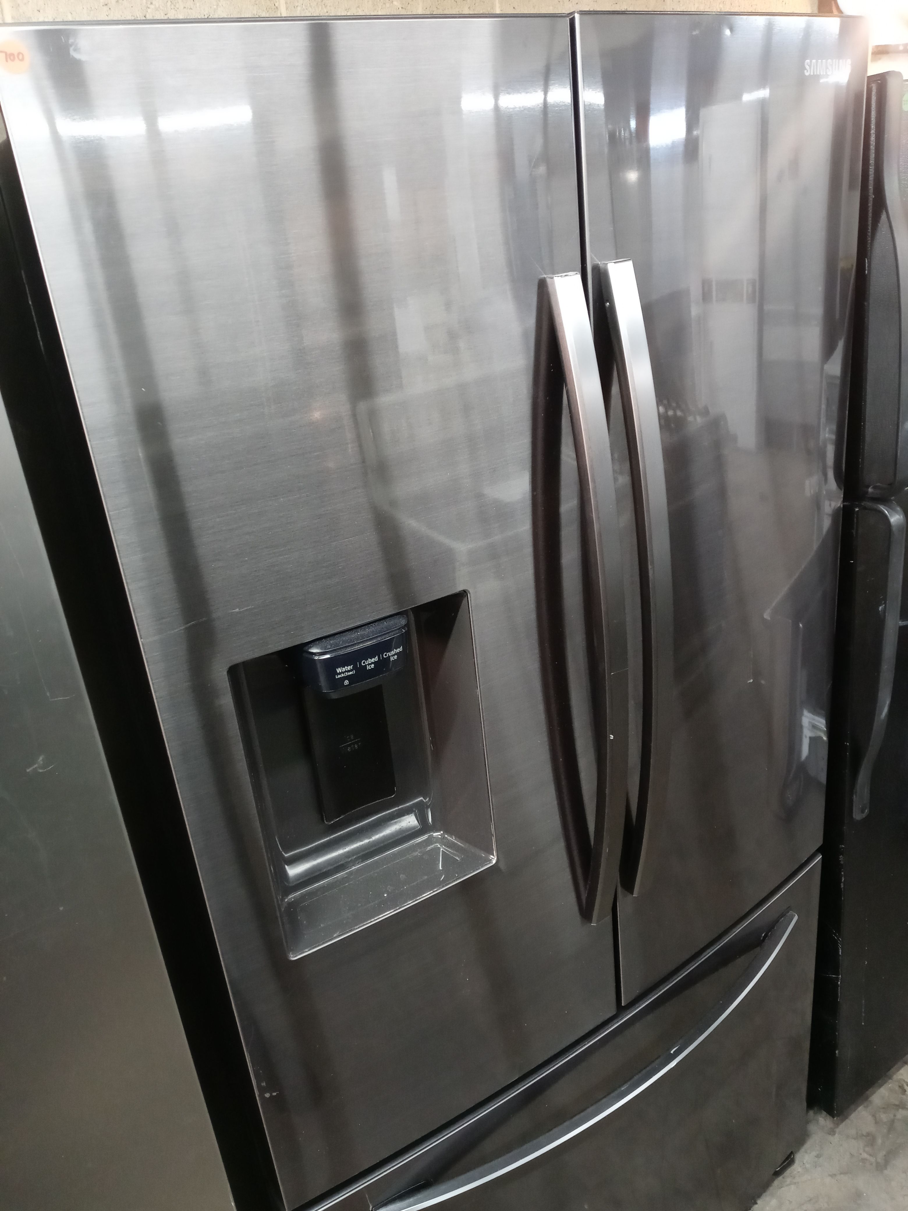 Samsung black stainless steel french door refrigerator - Free delivery