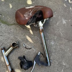 Bike Parts And A Rear 26in Rim