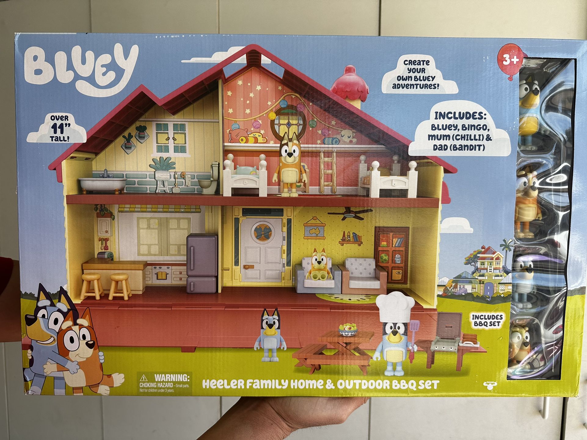 Bluey Heeler Family Home And Outdoor BBQ Set
