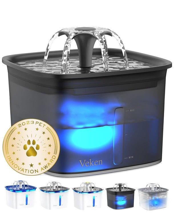 Veken 2.8L Pet Drinking Water Fountain
