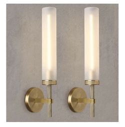 ZHFLT 20” Knurled Brass Wall Sconces