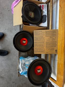 Kenwood and Dual Car Subwoofers all three for 60$