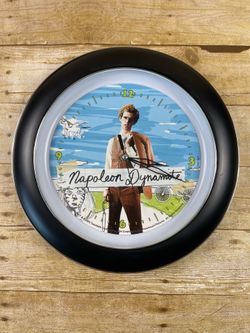 2005 Napoleon Dynamite Wall Clock - Tested & Working