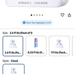 ARIANA GRANDE Cloud 3.4 Fl Oz